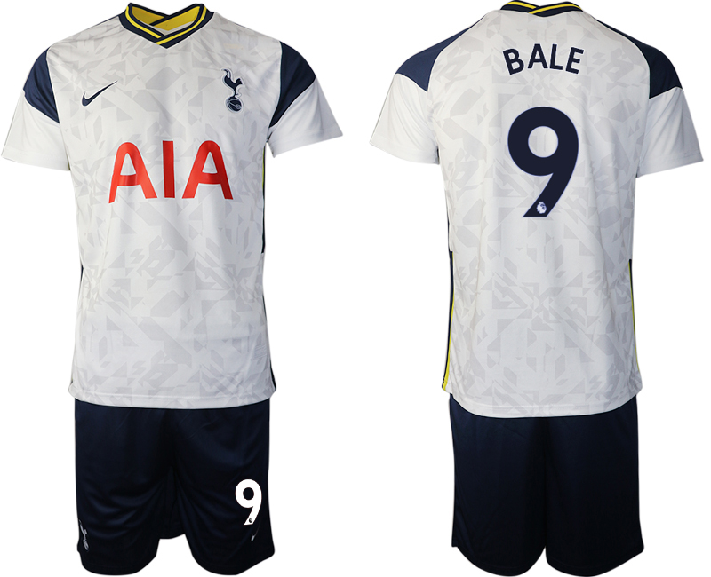 Men 2020-2021 club Tottenham home #9 white Soccer Jerseys->tottenham jersey->Soccer Club Jersey